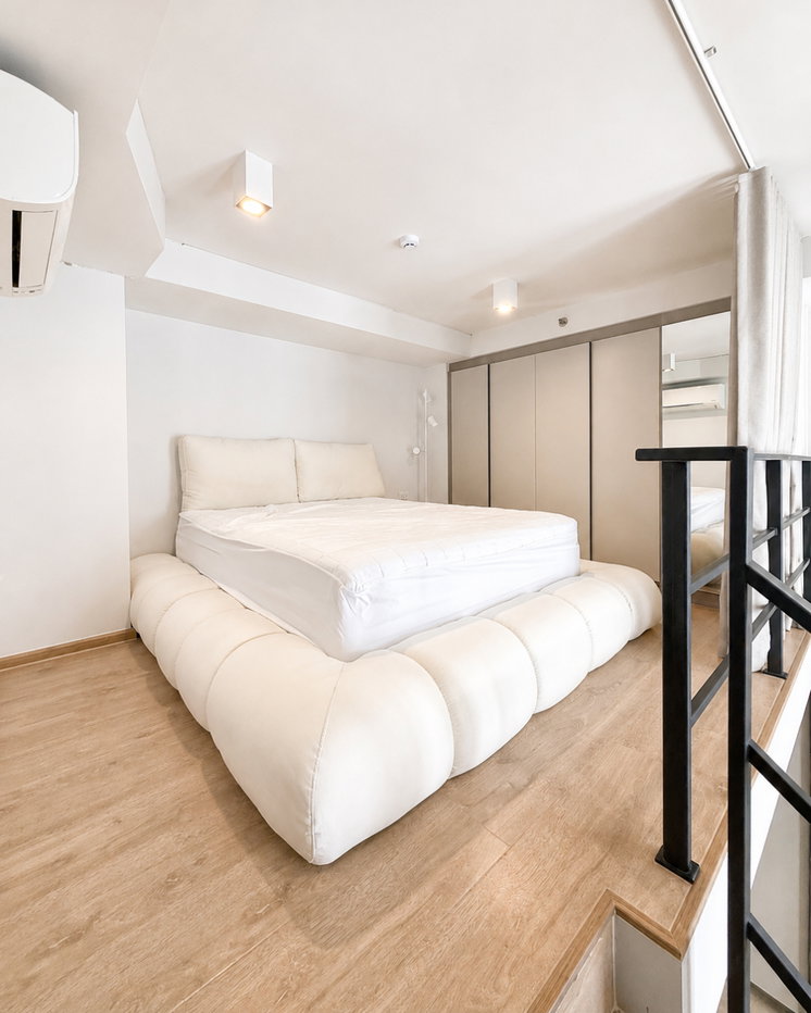 picture High Floor Near MRT 🏙️(For Rent) IDEO Rama 9-Asoke 💵29,000 THB (Duplex-Loft, 38 Sqm) - 4/8