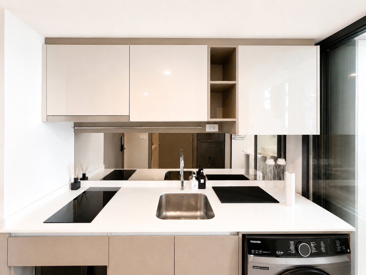 picture High Floor Near MRT 🏙️(For Rent) IDEO Rama 9-Asoke 💵29,000 THB (Duplex-Loft, 38 Sqm) - 7/8