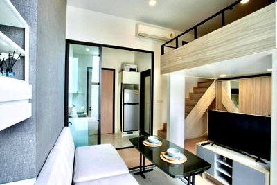 คอนโดให้เช่า : พร้อมอยู่ ใกล้ MRT 🏙️(For Rent/ให้เช่า) Chewathai Residence Asoke 💵25,000 THB (Duplex - Loft, 35 Sqm) ชีวาทัย เรสซิเดนซ์ อโศก