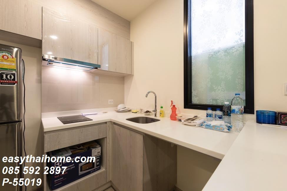 รูป P-55019 📢 ให้เช่าคอนโด ย่านอโศก เพชรบุรี ใกล้ MRT #ไลฟ์ อโศก 1 นอน 1 น้ำ วิวเมือง Line: @easythaihome 085-592-2897 - รูปที่ 2/10