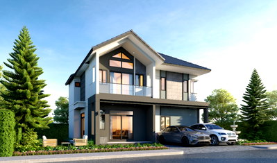 บ้านเดี่ยว นิคมอัญธานี (เจมโมโปลิส) : H-Cape Serene บ้านเดี่ยวบางนา–สุขาภิบาล 2 เหลือเพียง 2 หลังสุดท้ายเท่านั้น! ทำเลศักยภาพ เดินทางสะดวก 