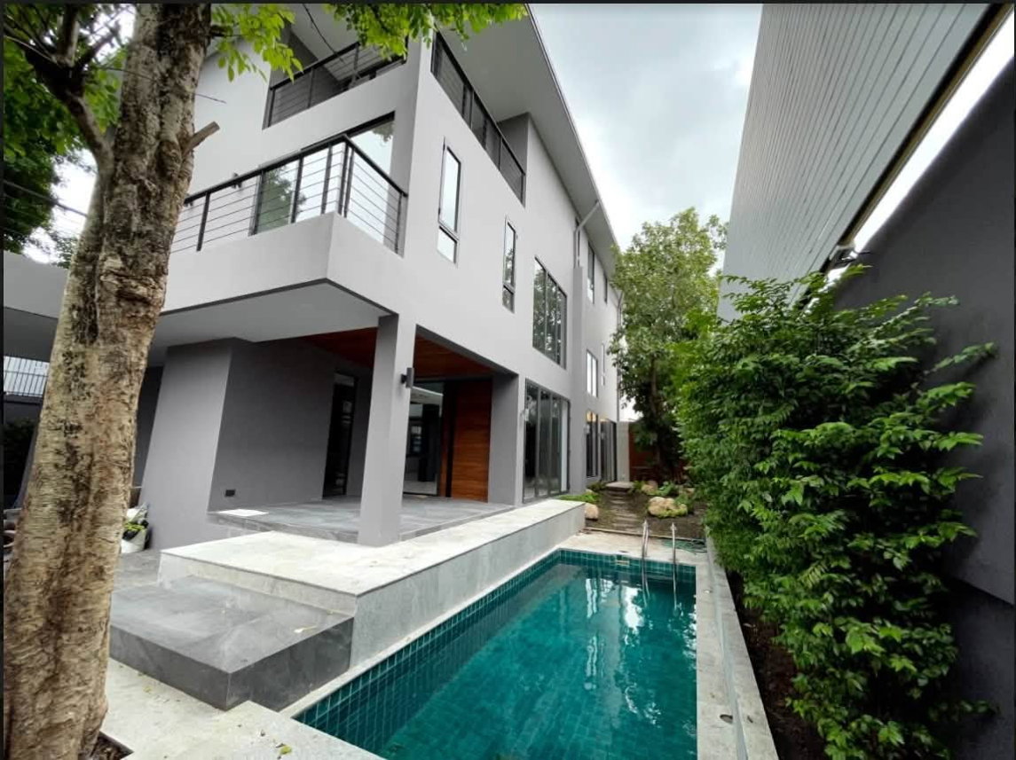 picture For rent Luxury detached house Modern style Pool Villa Sukhumvit 71 (H6931) - 2/10