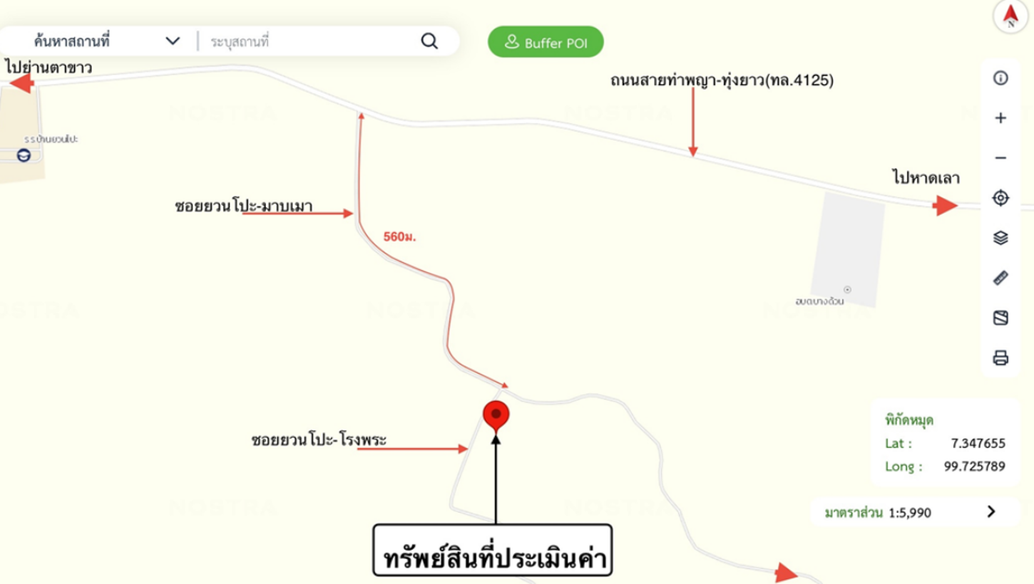 รูป ที่ดินว่างเปล่า 1323 ตร.วา ปะเหลียน ตรัง 1.3M - รูปที่ 18/19