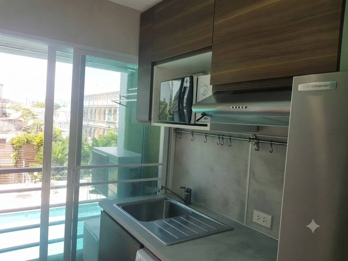 รูป ให้เช่า คอนโด ฮัมเบิล ลีฟวิ่ง แอท เฟื่องฟู MRT สุทธิสาร MRT Sutthisan 850 เมตร ราคา 9,500 บาทต่อเดือน - รูปที่ 7/10