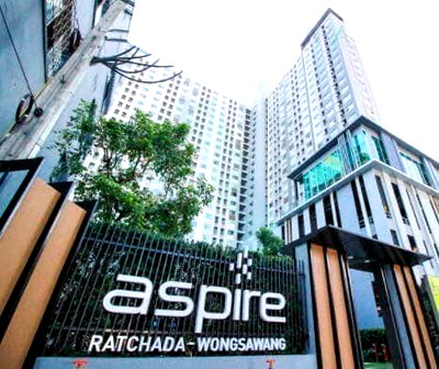 Condos for rent : 🎉 For Rent Condo ASPIRE RATCHADA-WONGSAWANG Building B, Floor 12,1 bed room, Room size 26.00 sqm