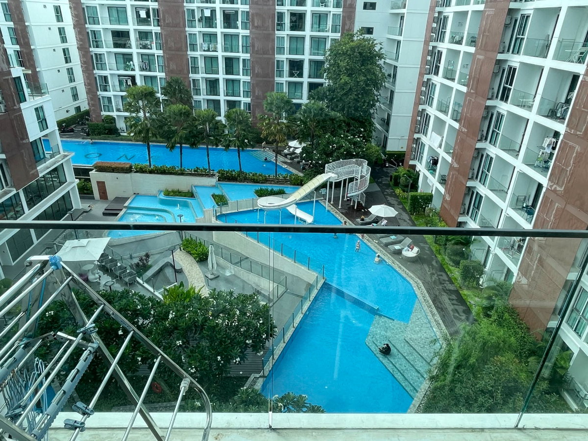 รูป ขายด่วน The One Condo เชียงใหม่ ห้องมุม ทำเลย่านสันทราย T. 063-6649056 - รูปที่ 5/10