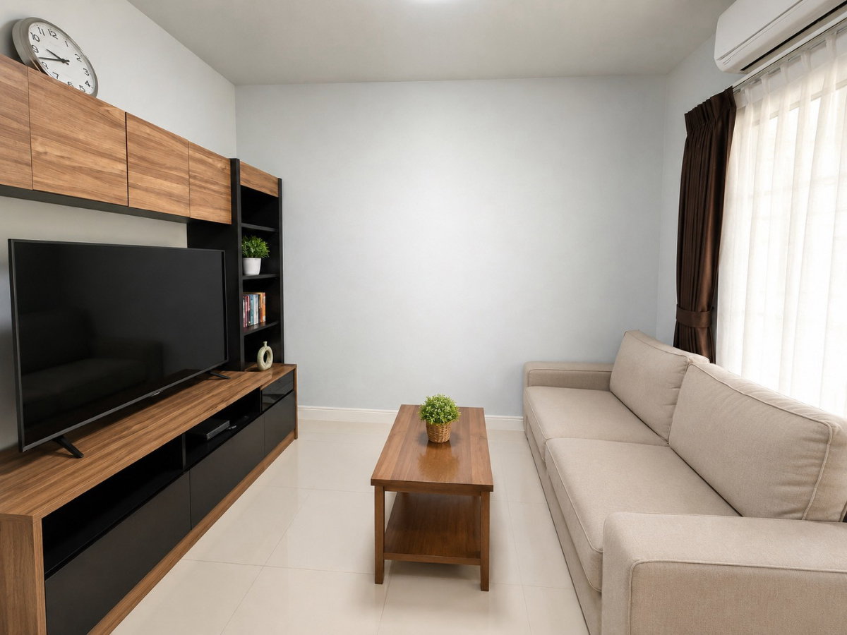 รูป 🏡 บ้านเช่าพร้อมอยู่ อารียา คัลเลอร์ พรีเมียม วงแหวน–รามอินทรา (เฟส2) ซอยสุเหร่าคลองหนึ่ง 15 3 ห้องนอน 2 ห้องน้ำเฟอร์ครบ ทำเลดีมาก - รูปที่ 2/18
