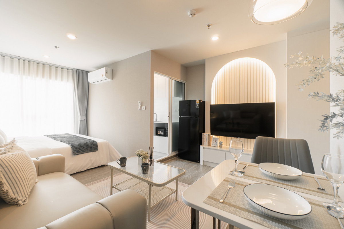 picture 🔥 Regent Home Bangna, Studio room, 31st floor, city view, only 13,000 THB/month, ready to move in! 🏙️🚆 - 5/11