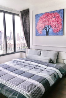 รูปภาพ P-55074 📢 Condo for Rent Pyne by Sansiri Next to BTS Ratchathewi 1 Bed 1 Bath 33rd Floor City View Line: @easythaihome 085-592-2897