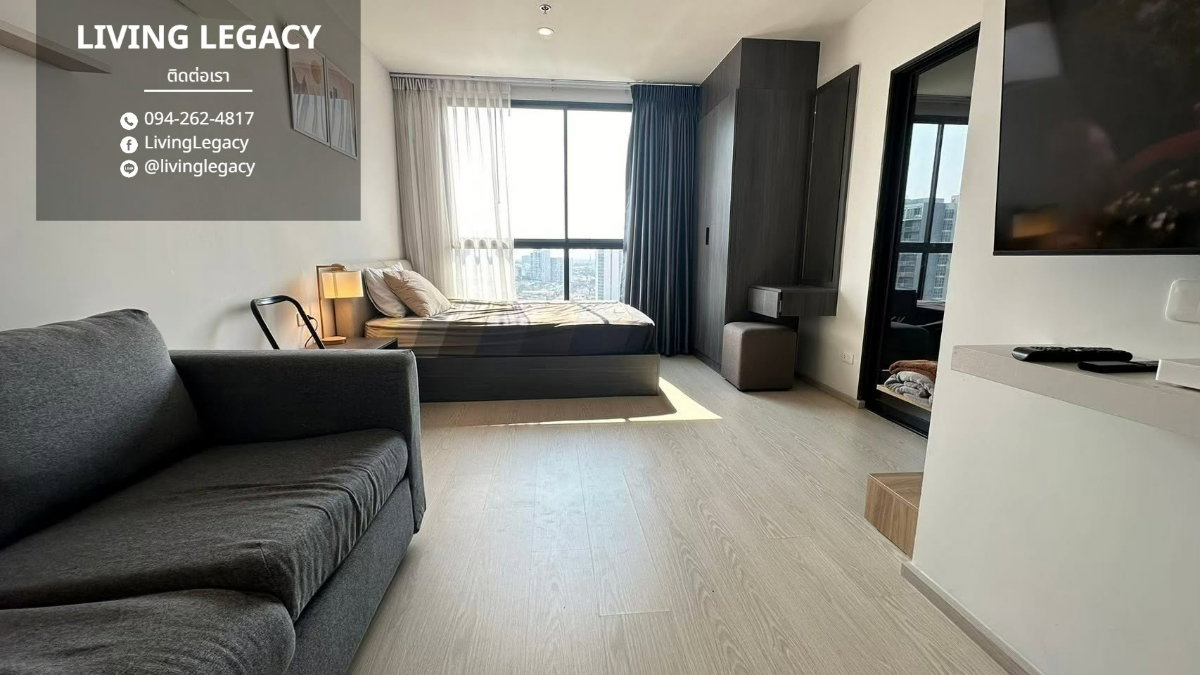 รูป TIGY8J เช่าด่วน Elio Del Nest 26.5 ตร.ม. | ชั้น 19 | 1 นอน 1 น้ำ | 13,000 บาท/เดือน | LINE: @livinglegacy - รูปที่ 4/7