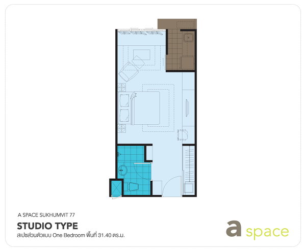 รูป 🔥 ราคาโดนใจ! คอนโดห้องใหญ่ 32 ตร.ม. เพียง 1.19 ล้านบาท | A Space Sukhumvit 77 | ขายพร้อมผู้เช่า ลงทุนได้ทันที - รูปที่ 4/10