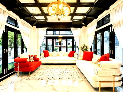 เช่าบ้านเดี่ยว สัตหีบ ชลบุรี : Thai Modern Pool Villa for Rent Na Jomtien Pattaya 4Bedroom