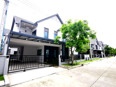 เช่าบ้านเดี่ยว บางพลี สมุทรปราการ : ให้เช่า บ้านเดี่ยว Centro Bangna Phase 2 แต่งครบ พร้อมเข้าอยู่ ใกล้ Mega Bangna