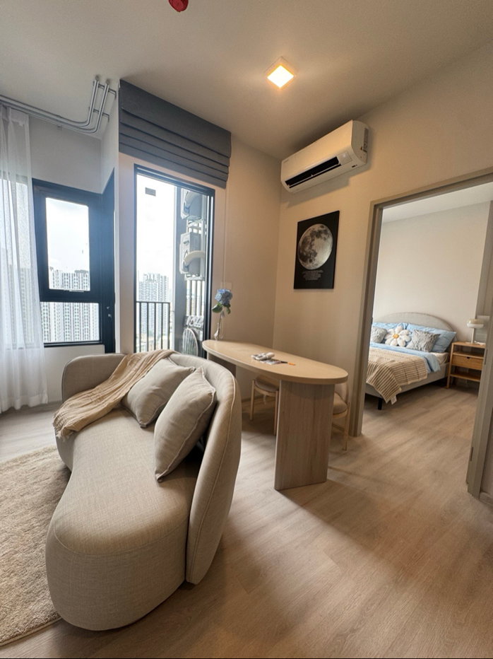 รูป 📌For rent ห้องใหม่ แกะกล่อง 🎀Cobe Ratchada Rama9 🎀 32 sqm 18,000/month - รูปที่ 2/7