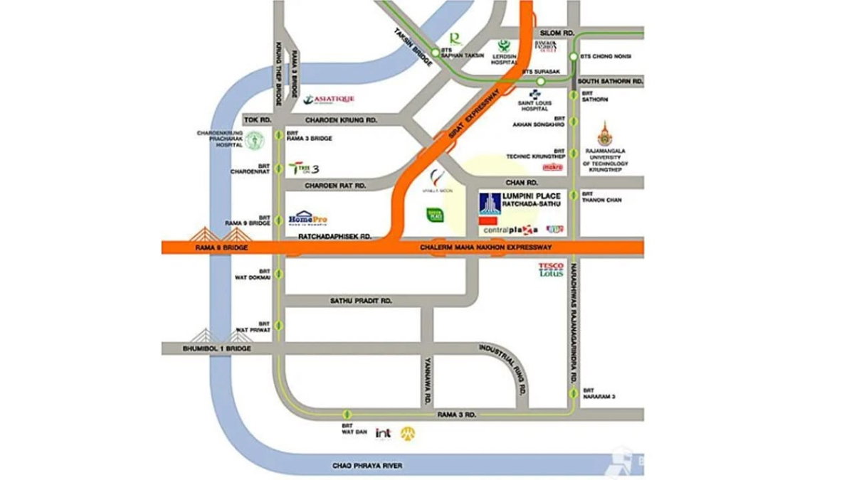picture BRT Thanon Chan 1.5 km. Condo Lumpini Place Ratchada - Sathu ( Rental ) - 13/15