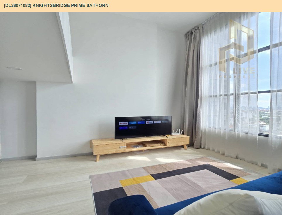 รูป DL26071082 ขายคอนโด ไนท์บริดจ์ ไพร์ม สาทร (Knightsbridge Prime Sathorn) ใกล้ BTS ช่องนนทรี พร้อมเข้าอยู่ โทรด่วน 0653619502 LineID @952jdxxk - รูปที่ 4/8