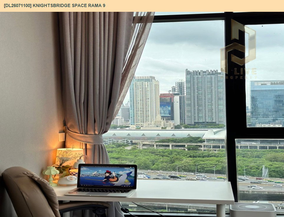 รูป DL26071100 ให้เช่าคอนโด ไนท์บริดจ์ สเปซ พระราม 9 (Knightsbridge Space Rama 9) ใกล้ MRT พระราม 9 พร้อมเข้าอยู่ โทรด่วน 0638692663 LineID @952jdxxk - รูปที่ 10/11