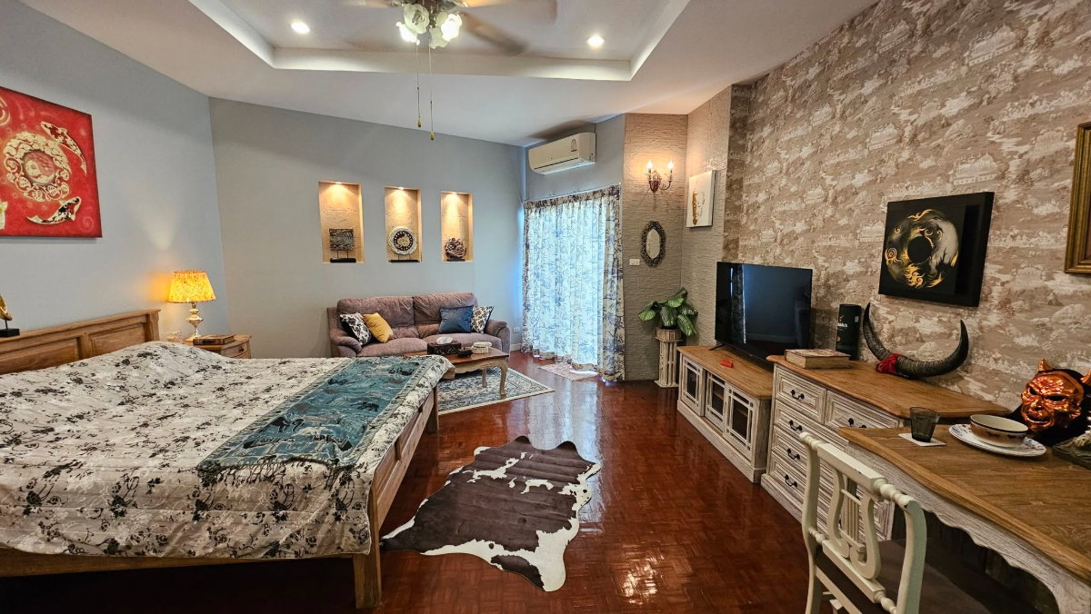 รูป ให้เช่าChiangmai Riverside Condominium คอนโดริมแม่น้ำปิง วิวโค้งแม่น้ำและวิวภูเขาสวยหายาก ตกแต่งไม้สักทั้งห้อง พร้อมเข้าอยู่CR-26 - รูปที่ 2/6