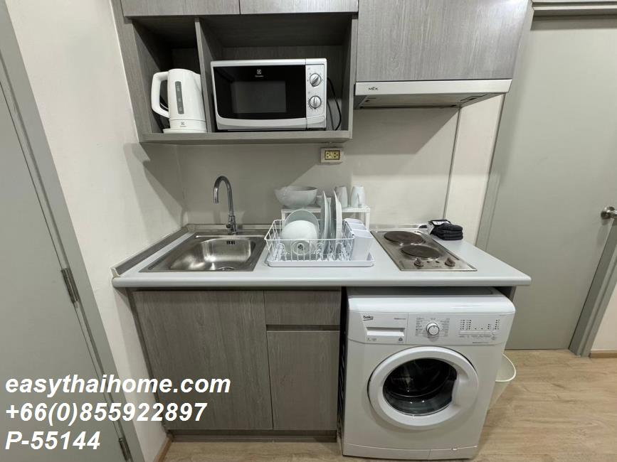 รูป P-55144 | ไอดีโอ สาทร–ท่าพระ🔥✨ คอนโดให้เช่า 1 ห้องนอน วิวเมือง เฟอร์นิเจอร์ครบ พร้อมเครื่องซักผ้า ใกล้ BTS โพธิ์นิมิตร พร้อมเข้าอยู่ ✨ - รูปที่ 5/8