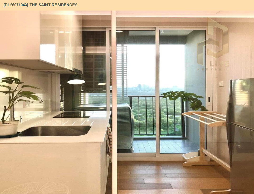 รูป DL26071043 ให้เช่าคอนโด เดอะ เซนต์ เรสซิเดนซ์ (The Saint Residences) ใกล้ MRT พหลโยธิน พร้อมเข้าอยู่ โทรด่วน 0653619502 LineID @952jdxxk - รูปที่ 4/11