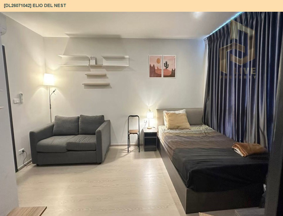 รูป DL26071042 ให้เช่าคอนโด เอลลิโอ เดล เนสท์ (Elio Del Nest) ใกล้ BTS อุดมสุข พร้อมเข้าอยู่ โทรด่วน 0638692663 LineID @952jdxxk - รูปที่ 4/5