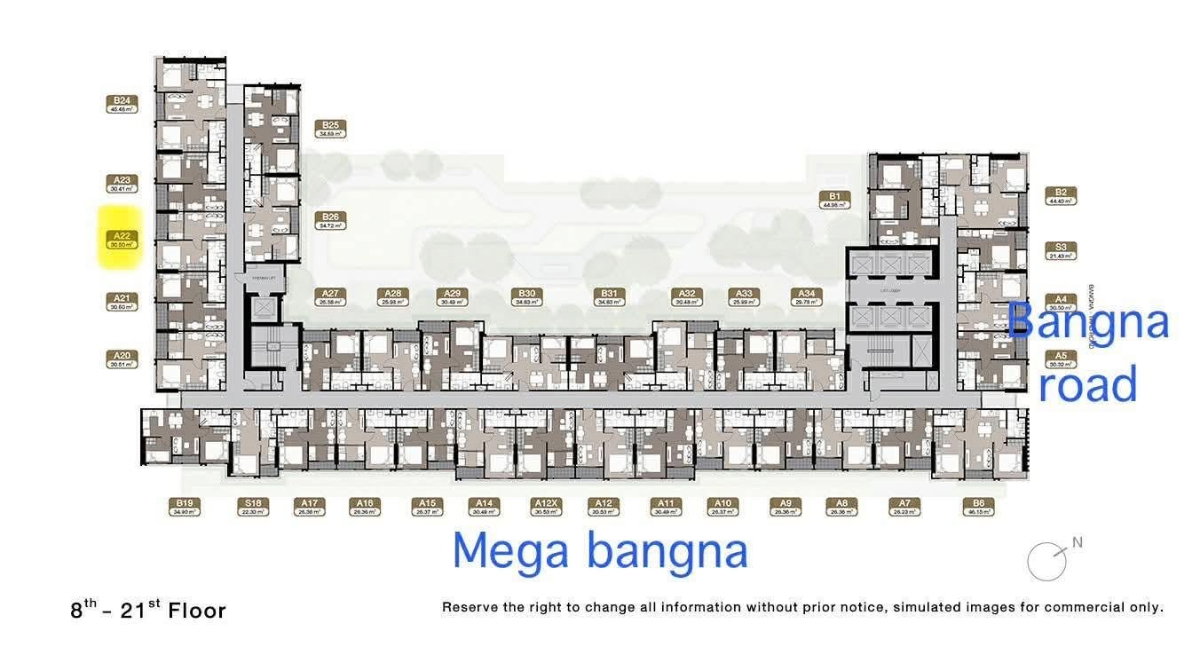 รูป คอนโดให้เช่า : Nue Mega Plus Bangna นิว เมกา พลัส บางนา ((BTS Bangna บางนา) MK-02 line @livingbkk - รูปที่ 13/13