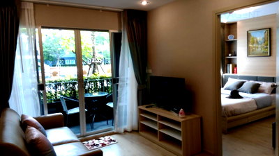 Condos for rent : 🚩 For Rent Condo ELIO DEL RAY Building E, Floor 1,2 bed room, Room size 45.00 sqm