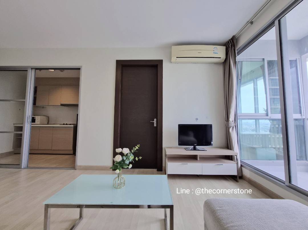 รูป พร้อมให้เช่า  🏙️ "𝐑𝐡𝐲𝐭𝐡𝐦 𝐑𝐚𝐭𝐜𝐡𝐚𝐝𝐚"🏙️  1 ห้องนอน 46 ตร.ม. คอนโด ติด MRT-รัชดาภิเษก   [251139] - รูปที่ 5/18