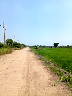 Land for sale Suphanburi : Land suitable for building a factory-warehouse, purple area, Bang Bua Thong-Suphan Road (340)