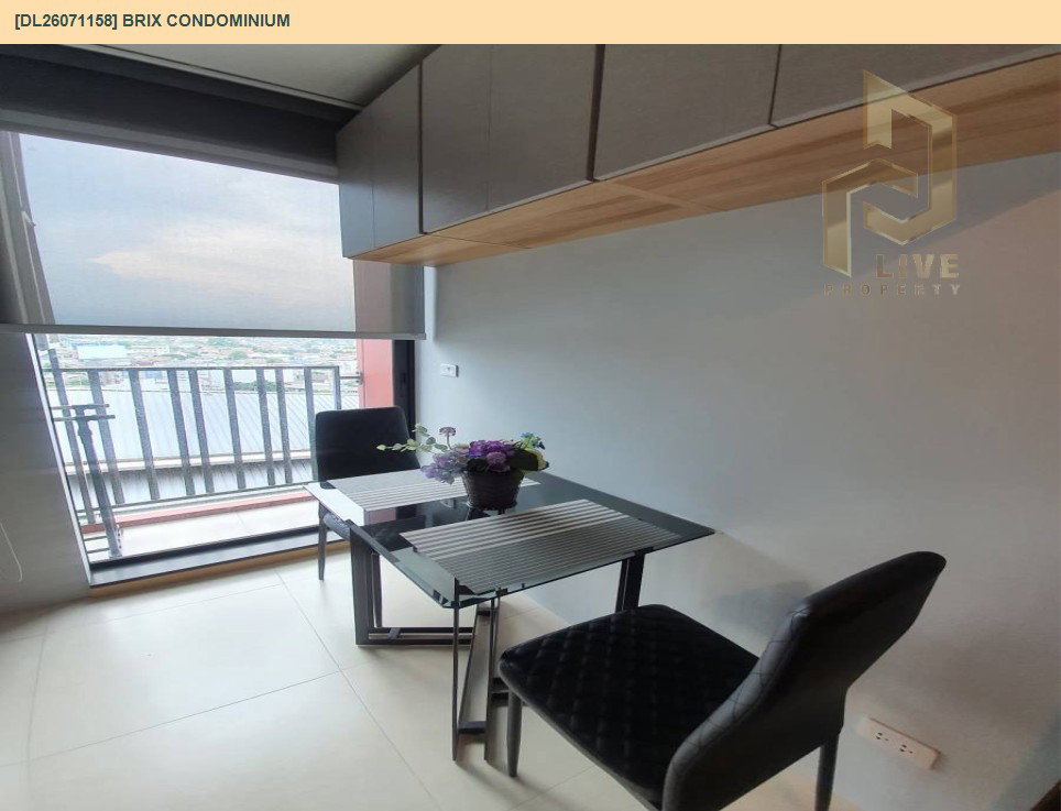 รูป DL26071158 ให้เช่าคอนโด บริกซ์ คอนโดมิเนียม (Brix Condominium) ใกล้ BTS สิรินธร พร้อมเข้าอยู่ โทรด่วน 0653619502 LineID @952jdxxk - รูปที่ 6/9