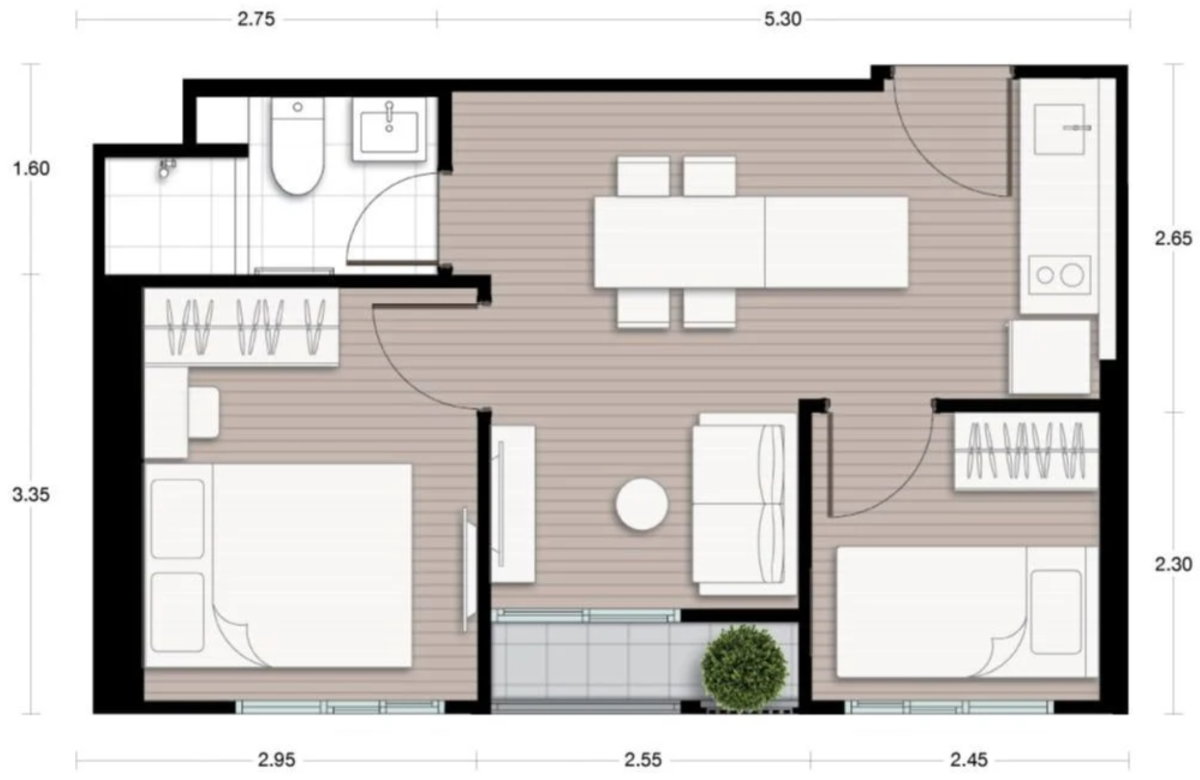 picture Nue District R9 (1 Bed Plus, Corner Unit) - 14/24