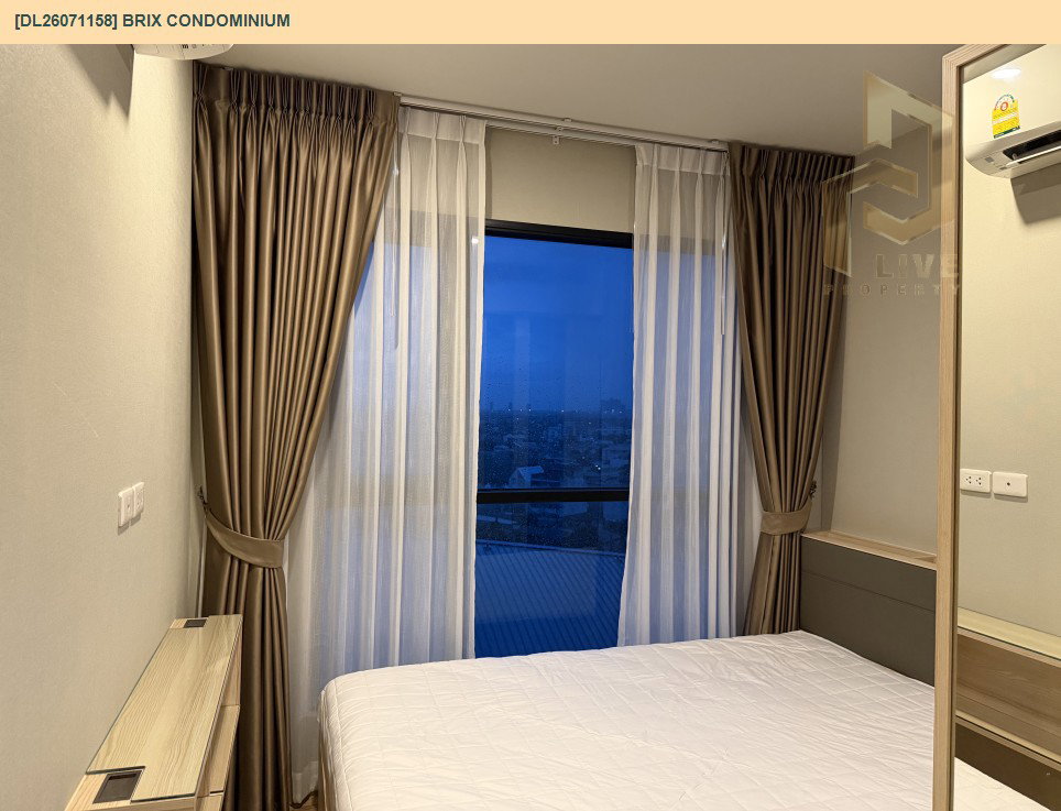 รูป DL26071158 ให้เช่าคอนโด บริกซ์ คอนโดมิเนียม (Brix Condominium) ใกล้ BTS สิรินธร พร้อมเข้าอยู่ โทรด่วน 0653619502 LineID @952jdxxk - รูปที่ 9/9