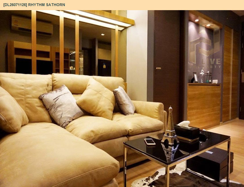 รูป DL26071126 ให้เช่าคอนโด ริธึ่ม สาทร (Rhythm Sathorn) ใกล้ BTS สะพานตากสิน พร้อมเข้าอยู่ โทรด่วน 0638692663 LineID @952jdxxk - รูปที่ 4/10