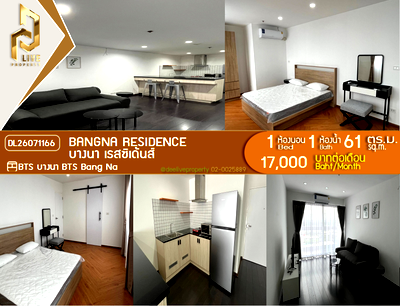 Condos for rent : DL26071166 Condo for rent, Bangna Residence near BTS Bang Na, ready to move in, call urgently 0653619502 LineID @952jdxxk