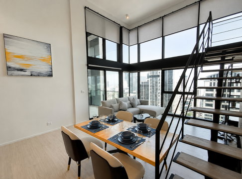 Duplex Condo for Rent | The Lofts Silom | 2 Bedrooms | Fully Furnished | Ready to Move In | Prime CBD Location