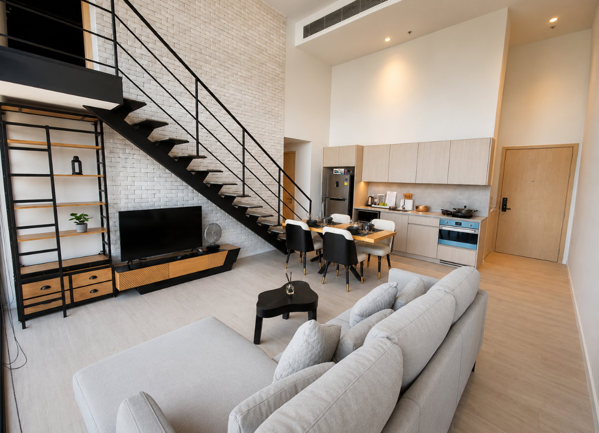 picture Duplex Condo for Rent | The Lofts Silom | 2 Bedrooms | Fully Furnished | Ready to Move In | Prime CBD Location - 5/26