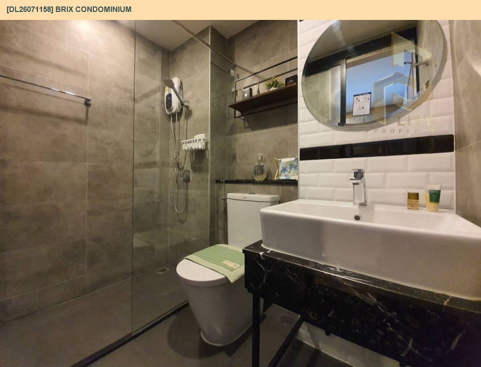 รูป DL26071158 ให้เช่าคอนโด บริกซ์ คอนโดมิเนียม (Brix Condominium) ใกล้ BTS สิรินธร พร้อมเข้าอยู่ โทรด่วน 0653619502 LineID @952jdxxk - รูปที่ 8/9