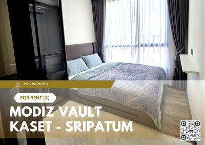 Condos for rent : For Rent 📍 MODIZ VAULT Kaset - Sripatum 📍 Fully furnished and equipped with appliances; near BTS Bang Bua.