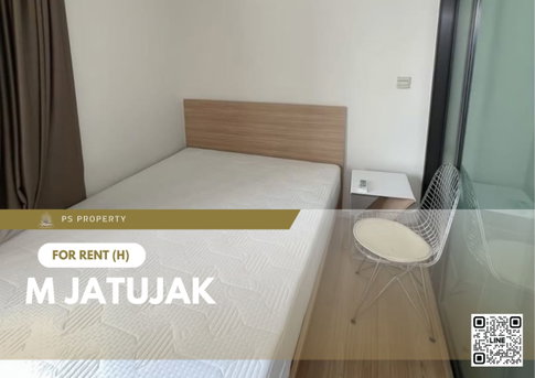 For Rent 🔥 M Jatujak 🔥 Pet-Friendly 🐈 Fully furnished and equipped with appliances; near MRT Kamphaeng Phet.