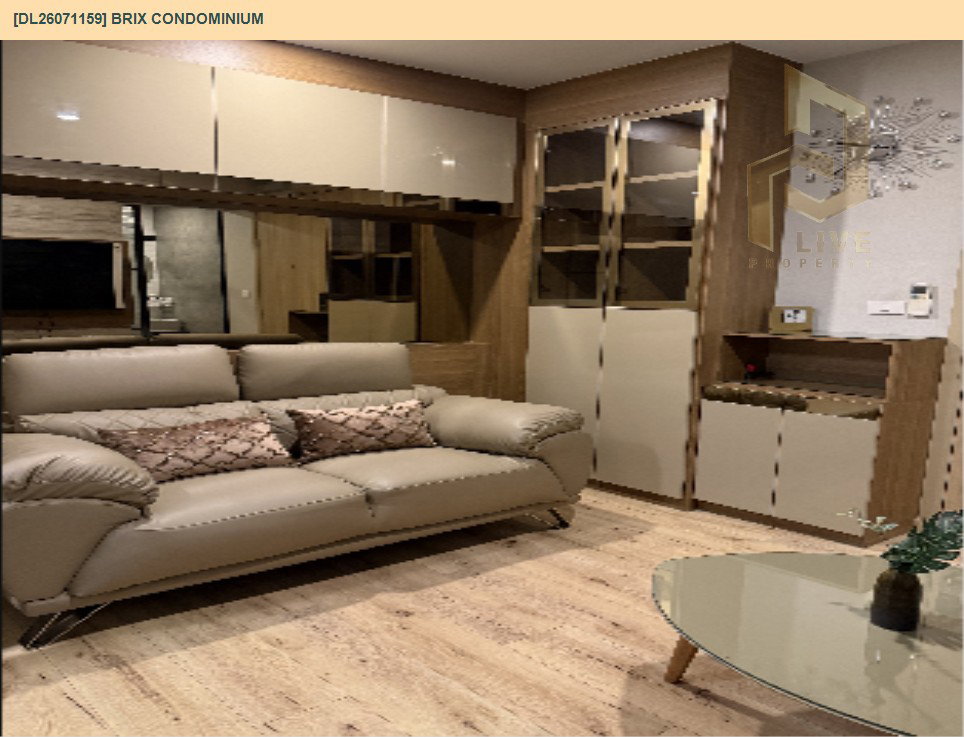 รูป DL26071159 ให้เช่าคอนโด บริกซ์ คอนโดมิเนียม (Brix Condominium) ใกล้ BTS สิรินธร พร้อมเข้าอยู่ โทรด่วน 0614453194 LineID @952jdxxk - รูปที่ 3/15