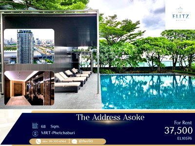 คอนโดให้เช่า : ✨ Stunning Executive Panorama - Lavish High-Floor Layout in a Top-Tier Asoke High-Rise ✨