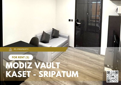 คอนโดให้เช่า : ให้เช่า ✨ MODIZ VAULT Kaset - Sripatum ✨ เฟอร์นิเจอร์ และ เครื่องใช้ไฟฟ้าครบ ติด ม.เกษตร ใกล้ ม.ศรีปทุม