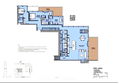 Condos for sale : 2-BR Condo At The Ritz-Carlton Residences, Bangkok 100m to BTS Chong Nonsi (42nd Floor) (ID 3111782)