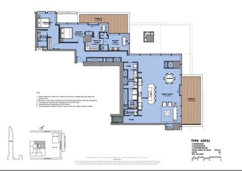 2-BR Condo At The Ritz-Carlton Residences, Bangkok 100m to BTS Chong Nonsi (42nd Floor) (ID 3111782)