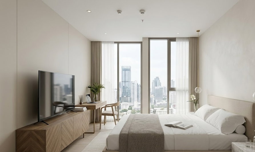 picture Best Price‼️For rent Muniq Langsuan luxurious style High floor with cirty view 💗 DS3820 | Line @Dstay - 2/2
