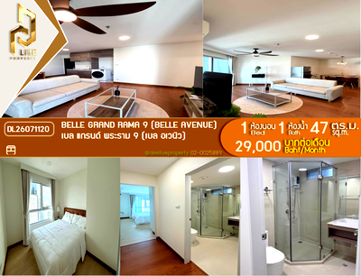 Condos for rent : DL26071120 Condo for rent, Belle Grand Rama 9 (Belle Avenue) near MRT Phra Ram 9, ready to move in, call urgently 0653619502 LineID @952jdxxk