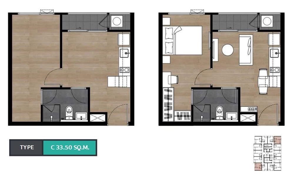 picture ðĒ Condo for Sale : Unio H Tiwanon Property Code | LNP-C14136 - 5/6
