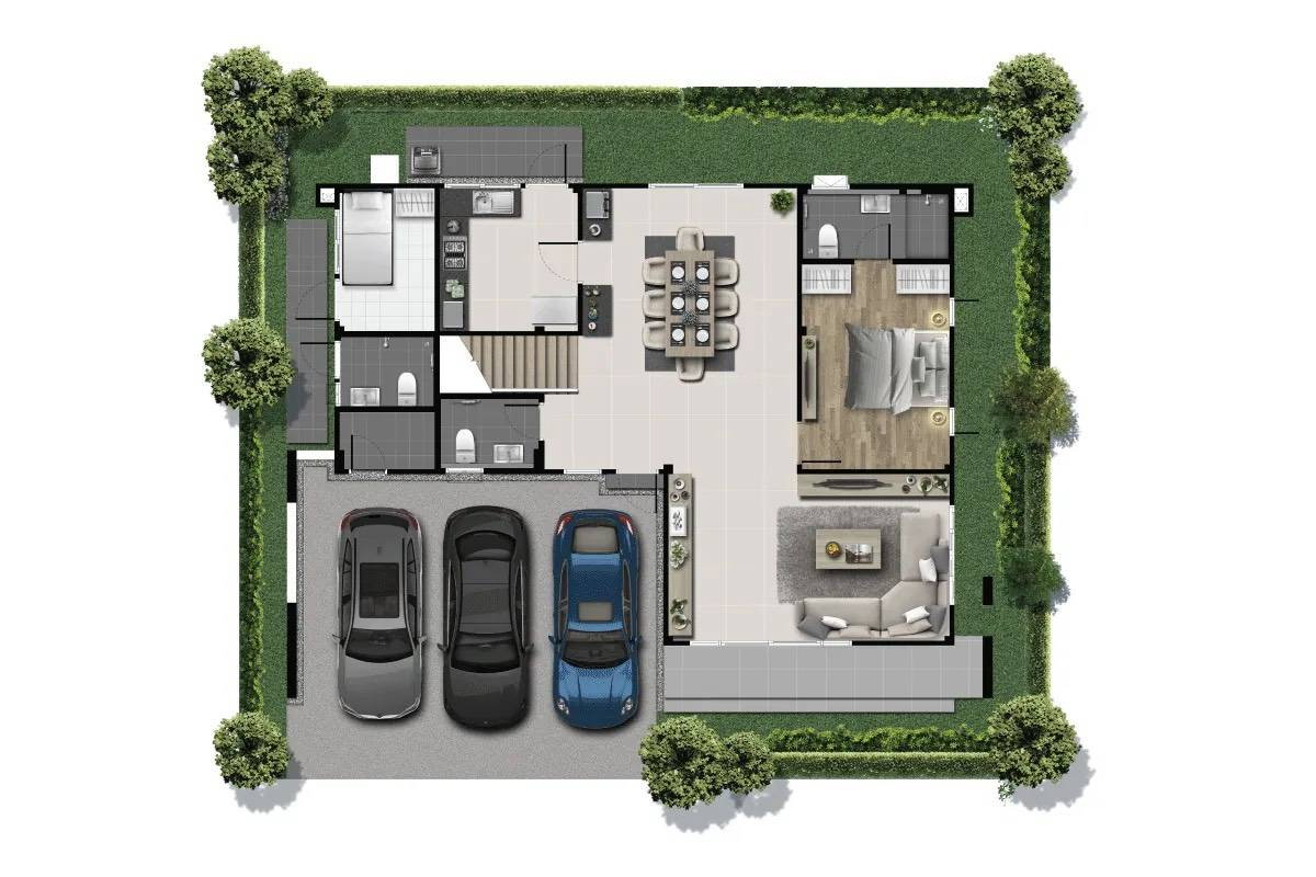 รูป ขายบ้านเดี่ยวหมู่บ้านเซนโทร  รามอินทรา จตุโชติ2  80.8 ตรว พื้นที่ใช้สอย 289 ตรม 4 ห้องนอน 5 ห้องน้ำ  บ้านสวยและราคาคุยกันได้ - รูปที่ 24/33