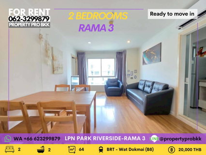 รูปภาพ 🔥 2BR Condo ONLY 20,000Baht/Month – Rama 3 Riverside Living! Looking for space + value in a prime location? This is it 👇