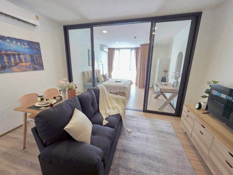Condo for RENT : 𝗫𝗧 𝗣𝗵𝗮𝘆𝗮𝘁𝗵𝗮𝗶 𝐒𝐢𝐳𝐞 : 42 sqm. 1 Bedroom /1 Bathroom /City view 𝐅𝐥𝐨𝐨𝐫 : 24th ✅Fully furnished